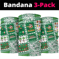 Norfolk Island Christmas Neck Gaiter Festive Beach Vibes LT05 package One Size: 25*50cm Green - Polynesian Pride