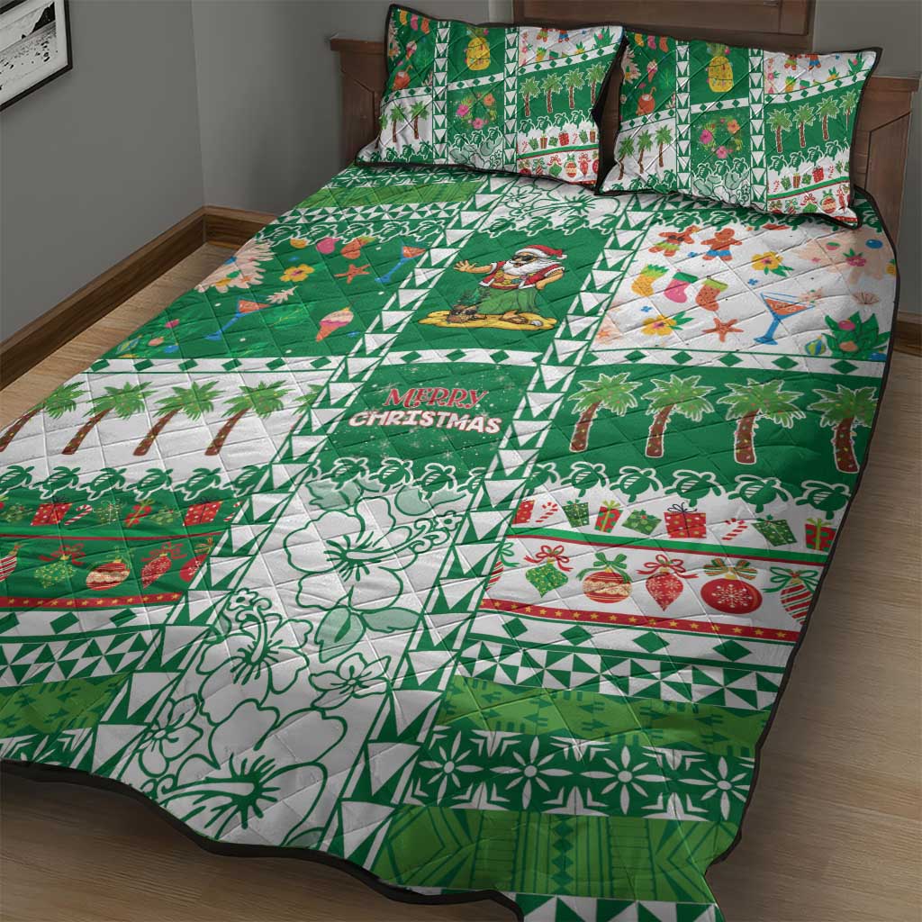 Norfolk Island Christmas Quilt Bed Set Festive Beach Vibes LT05 - Polynesian Pride