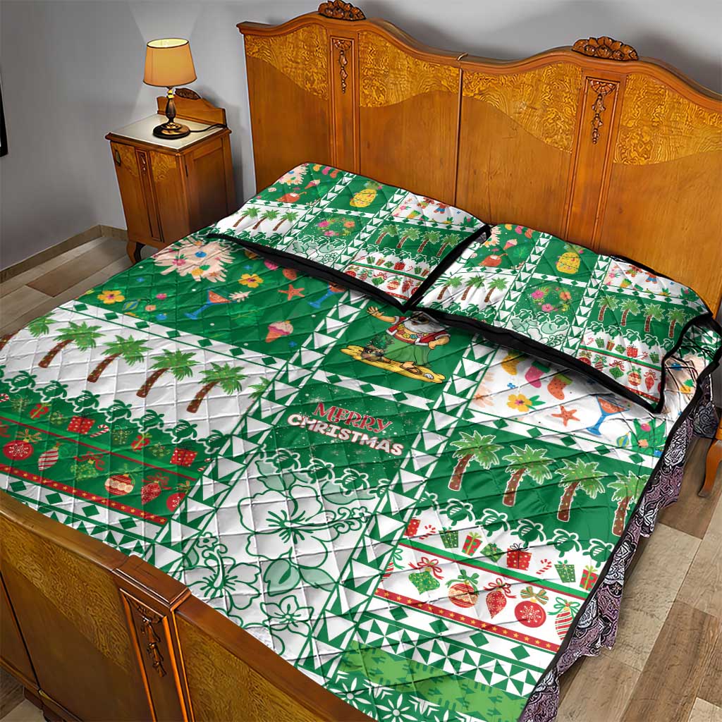 Norfolk Island Christmas Quilt Bed Set Festive Beach Vibes LT05 - Polynesian Pride