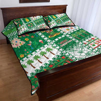 Norfolk Island Christmas Quilt Bed Set Festive Beach Vibes LT05 - Polynesian Pride