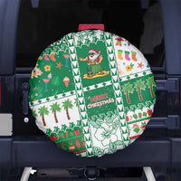 Norfolk Island Christmas Spare Tire Cover Festive Beach Vibes LT05 No hole Green - Polynesian Pride