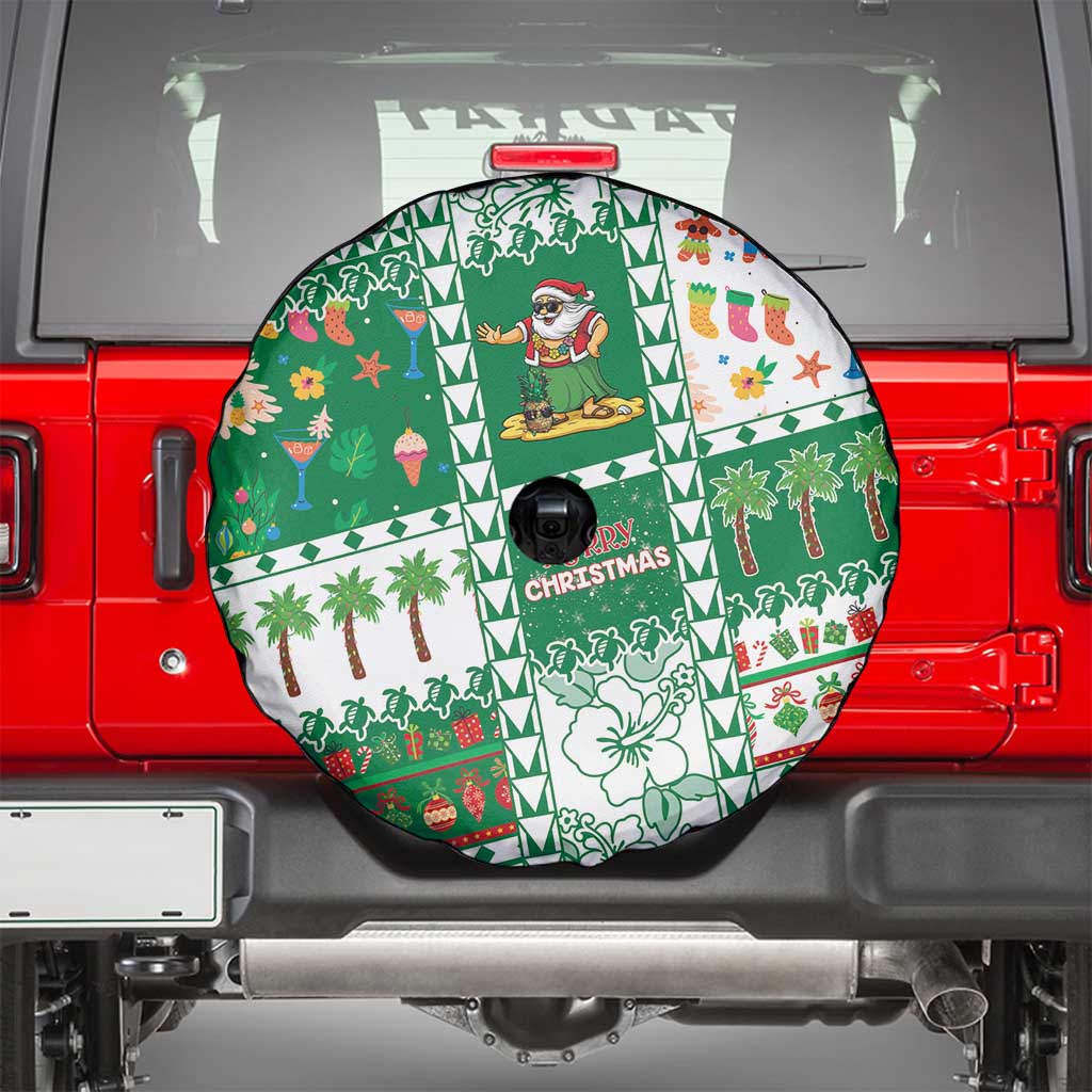 Norfolk Island Christmas Spare Tire Cover Festive Beach Vibes LT05 - Polynesian Pride