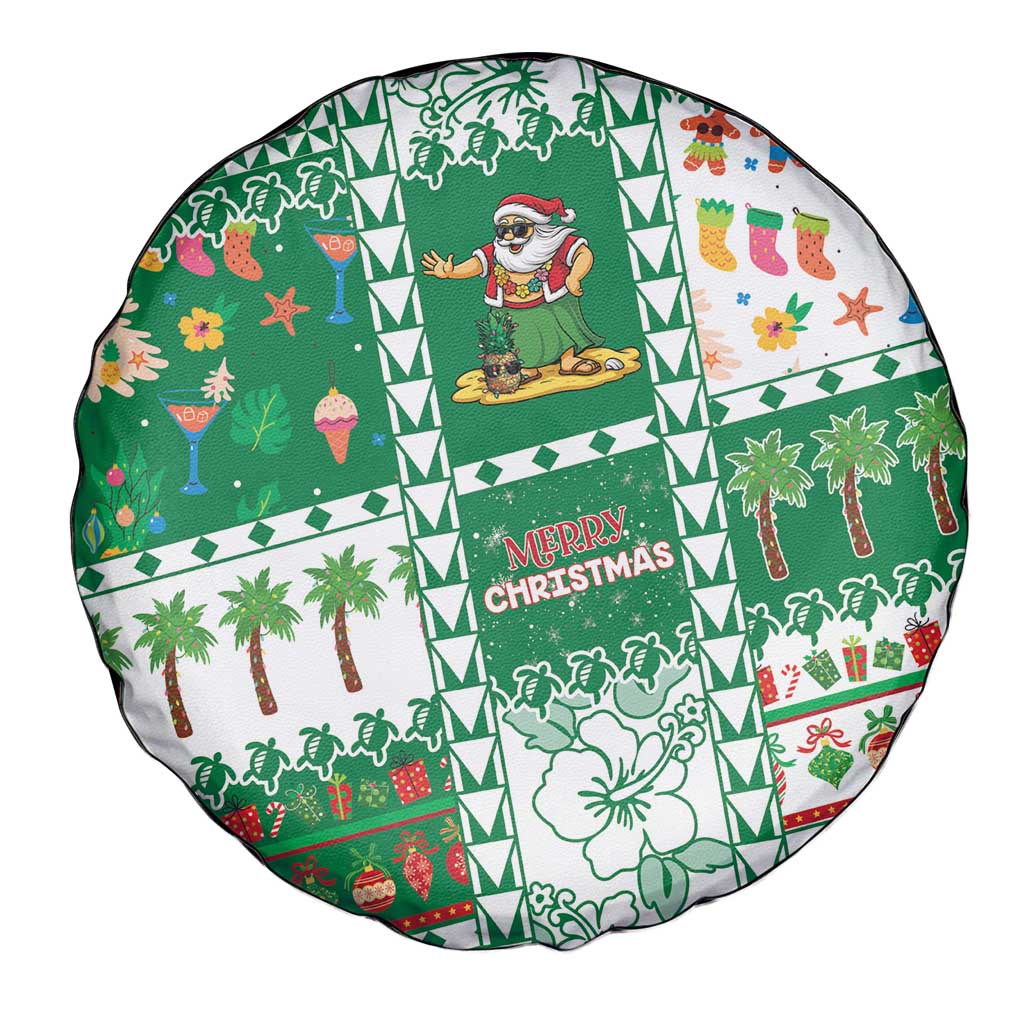 Norfolk Island Christmas Spare Tire Cover Festive Beach Vibes LT05 - Polynesian Pride