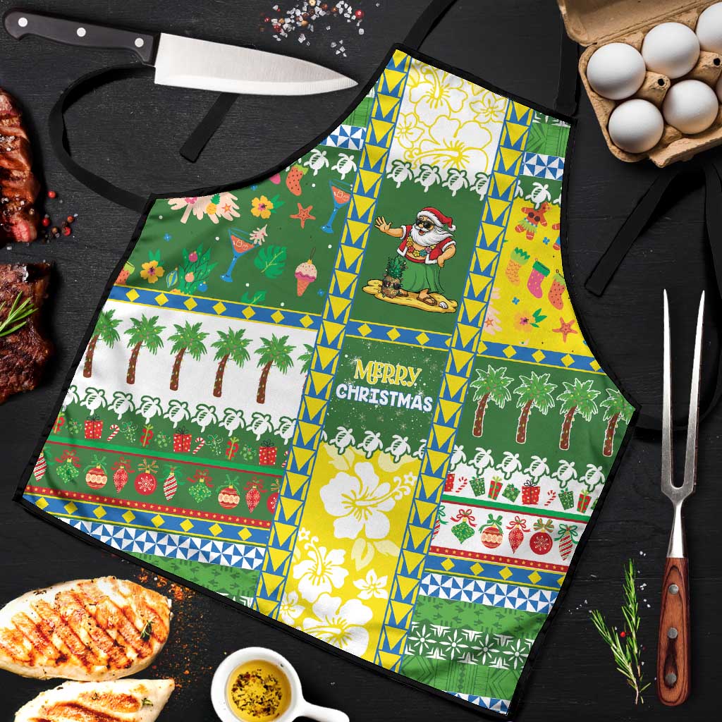 Pitcairn Islands Christmas Apron Festive Beach Vibes LT05 Colorful - Polynesian Pride