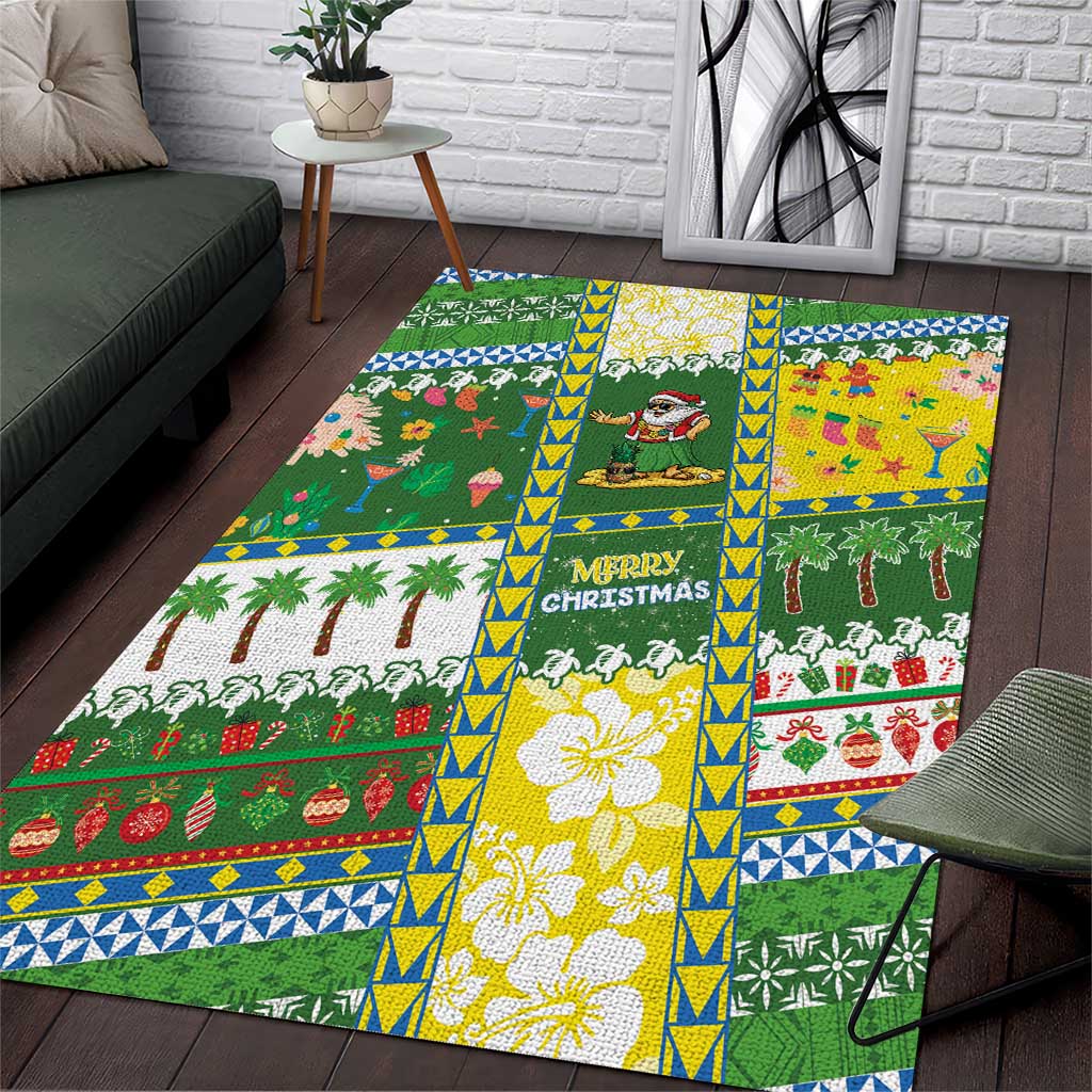 Pitcairn Islands Christmas Area Rug Festive Beach Vibes LT05 Colorful - Polynesian Pride