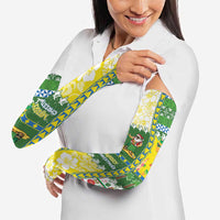 Pitcairn Islands Christmas Arm Sleeves Festive Beach Vibes LT05 - Polynesian Pride
