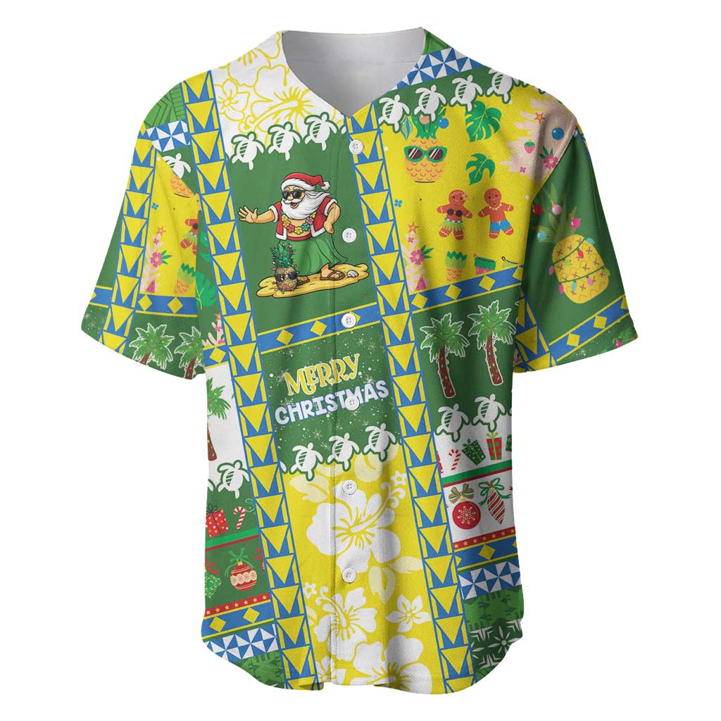 Pitcairn Islands Christmas Baseball Jersey Festive Beach Vibes LT05 Colorful - Polynesian Pride