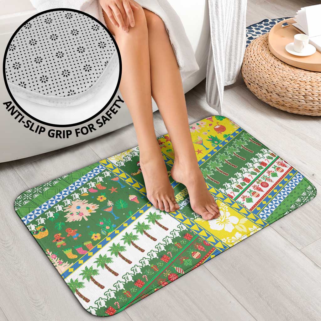 Pitcairn Islands Christmas Bathroom Set Festive Beach Vibes LT05 - Polynesian Pride