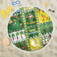 Pitcairn Islands Christmas Beach Blanket Festive Beach Vibes LT05 One Size 150cm Colorful - Polynesian Pride