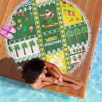 Pitcairn Islands Christmas Beach Blanket Festive Beach Vibes LT05 - Polynesian Pride