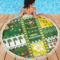 Pitcairn Islands Christmas Beach Blanket Festive Beach Vibes LT05 - Polynesian Pride