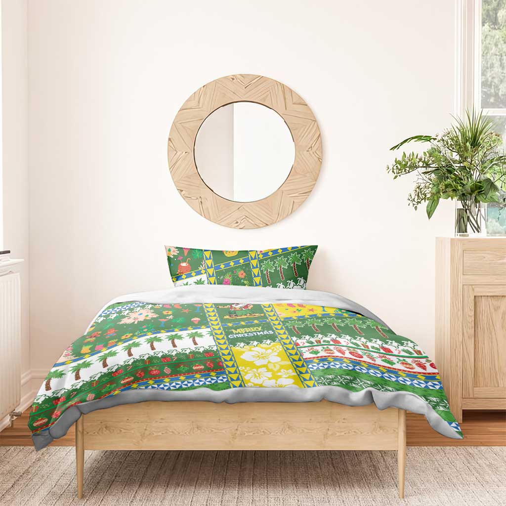 Pitcairn Islands Christmas Bedding Set Festive Beach Vibes LT05 - Polynesian Pride
