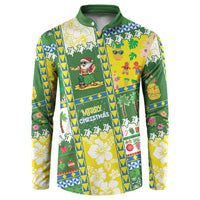 Pitcairn Islands Christmas Button Sweatshirt Festive Beach Vibes LT05 Colorful - Polynesian Pride