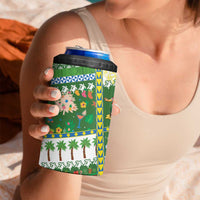 Pitcairn Islands Christmas 4 in 1 Can Cooler Tumbler Festive Beach Vibes LT05 - Polynesian Pride