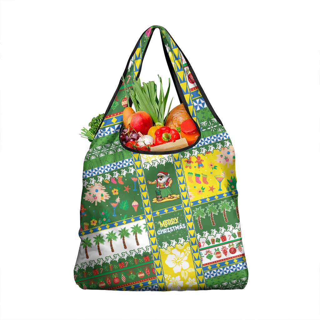 Pitcairn Islands Christmas Grocery Bag Festive Beach Vibes LT05 1-pack One Size Colorful - Polynesian Pride