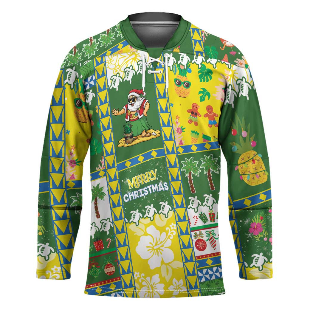 Pitcairn Islands Christmas Hockey Jersey Festive Beach Vibes LT05 Unisex Colorful - Polynesian Pride