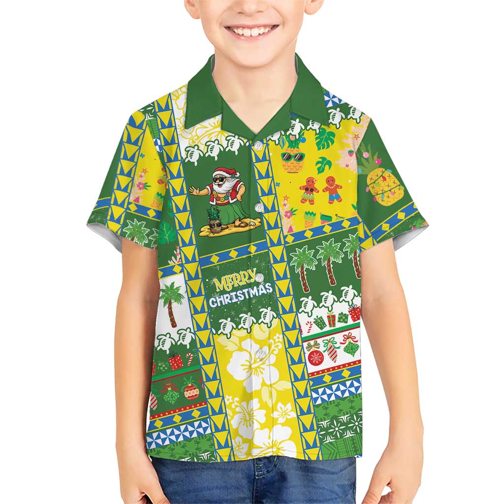 Pitcairn Islands Christmas Kid Hawaiian Shirt Festive Beach Vibes LT05 Kid Colorful - Polynesian Pride