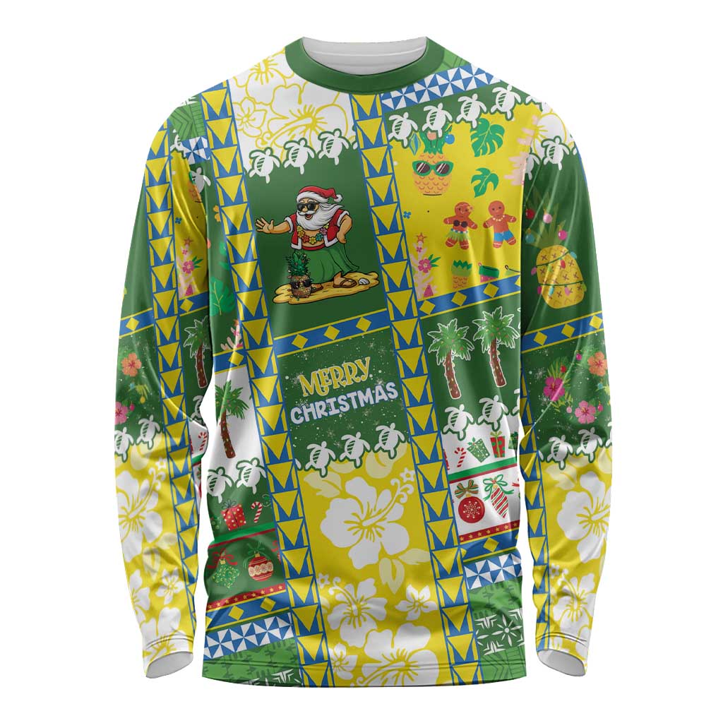 Pitcairn Islands Christmas Long Sleeve Shirt Festive Beach Vibes LT05 Unisex Colorful - Polynesian Pride