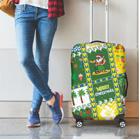Pitcairn Islands Christmas Luggage Cover Festive Beach Vibes LT05 - Polynesian Pride