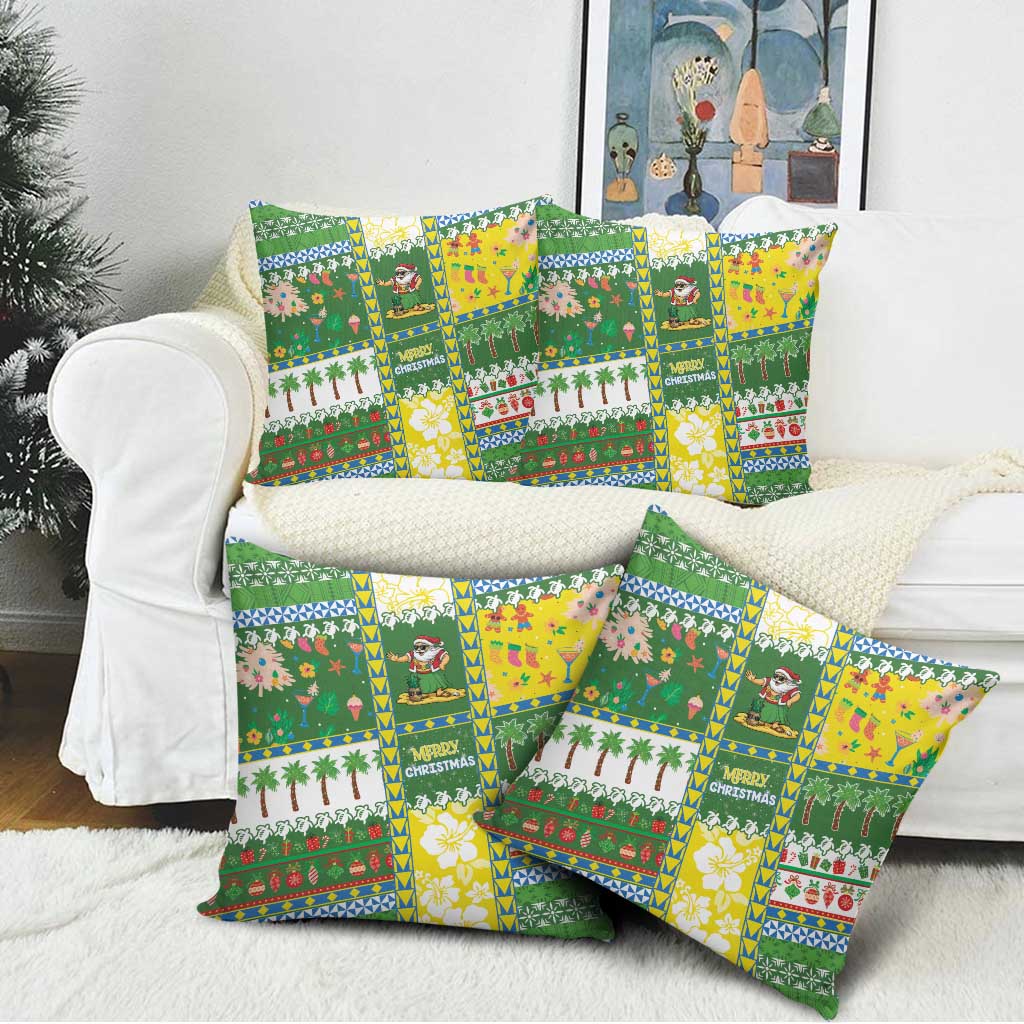 Pitcairn Islands Christmas Pillow Cover Festive Beach Vibes LT05 - Polynesian Pride