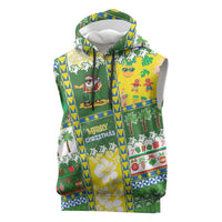 Pitcairn Islands Christmas Sleeveless Hoodie Festive Beach Vibes LT05 Colorful - Polynesian Pride