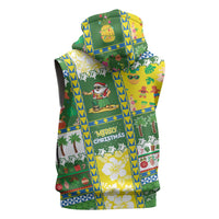 Pitcairn Islands Christmas Sleeveless Hoodie Festive Beach Vibes LT05 - Polynesian Pride