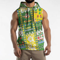 Pitcairn Islands Christmas Sleeveless Hoodie Festive Beach Vibes LT05 - Polynesian Pride