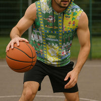 Pitcairn Islands Christmas Sleeveless Hoodie Festive Beach Vibes LT05 - Polynesian Pride