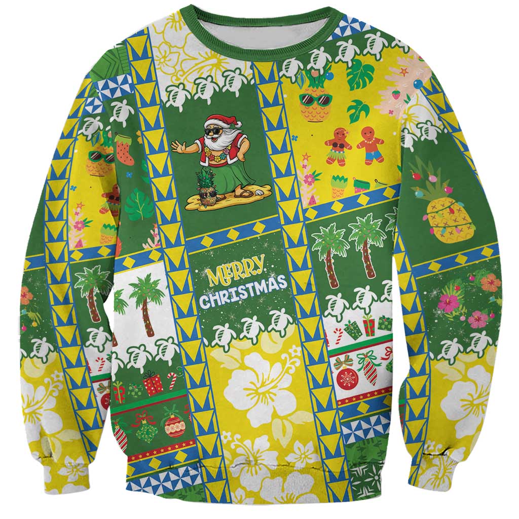 Pitcairn Islands Christmas Sweatshirt Festive Beach Vibes LT05 Unisex Colorful - Polynesian Pride