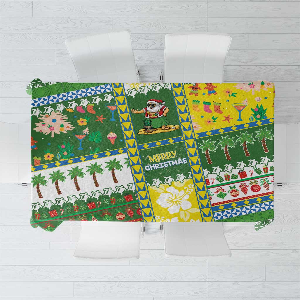 Pitcairn Islands Christmas Tablecloth Festive Beach Vibes LT05 Colorful - Polynesian Pride