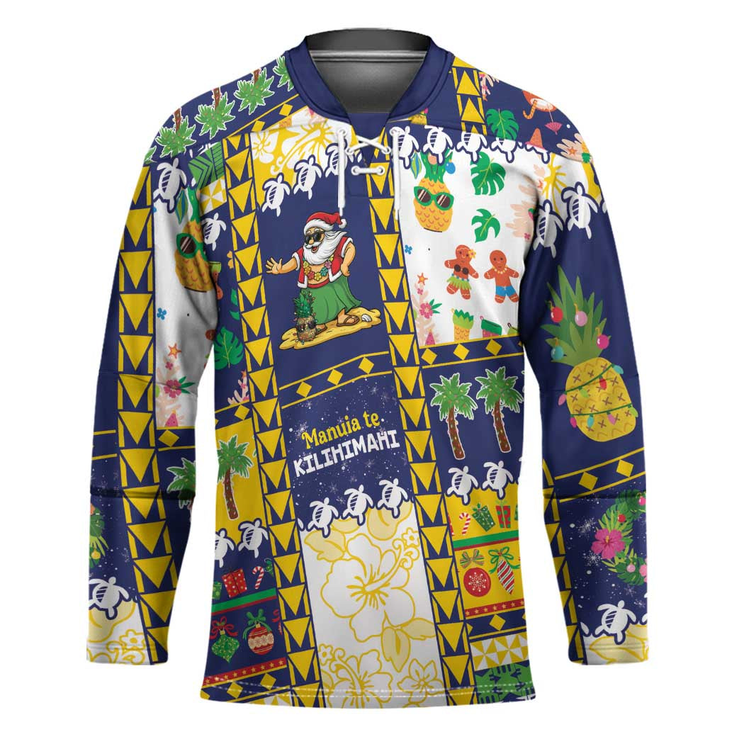 Tokelau Christmas Hockey Jersey Festive Beach Vibes LT05 Unisex Colorful - Polynesian Pride