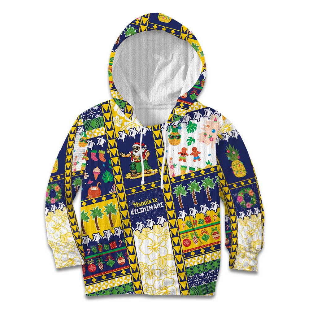 Tokelau Christmas Kid Hoodie Festive Beach Vibes LT05 Hoodie Colorful - Polynesian Pride