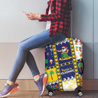 Tokelau Christmas Luggage Cover Festive Beach Vibes LT05 - Polynesian Pride