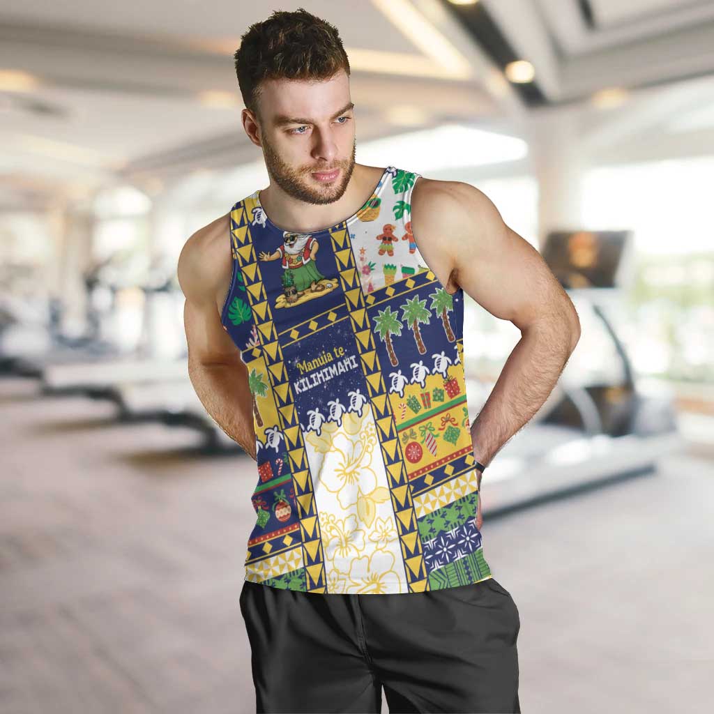 Tokelau Christmas Men Tank Top Festive Beach Vibes LT05 Colorful - Polynesian Pride