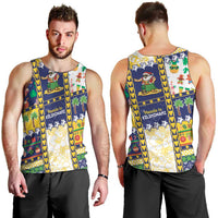 Tokelau Christmas Men Tank Top Festive Beach Vibes LT05 - Polynesian Pride