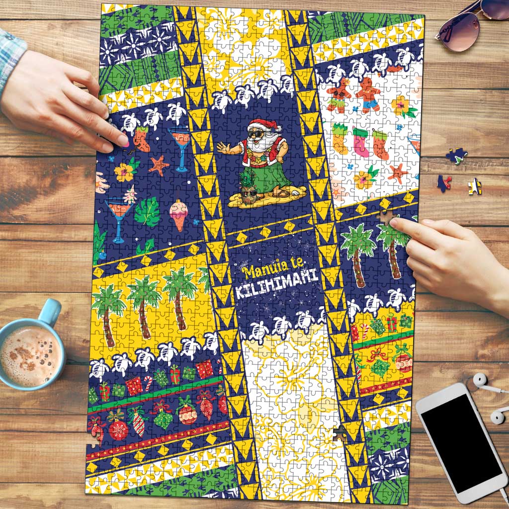 Tokelau Christmas Puzzle Festive Beach Vibes LT05 Colorful - Polynesian Pride