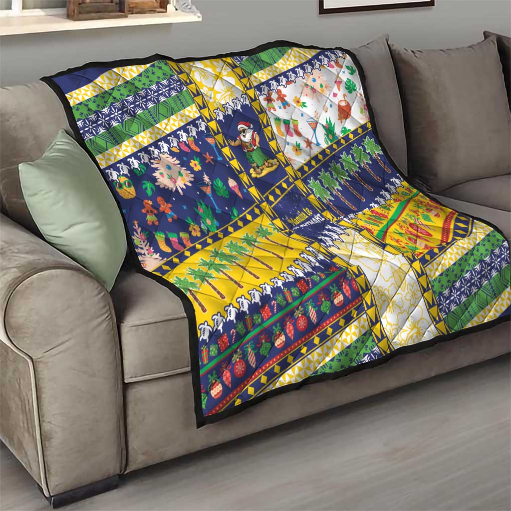 Tokelau Christmas Quilt Festive Beach Vibes LT05 - Polynesian Pride