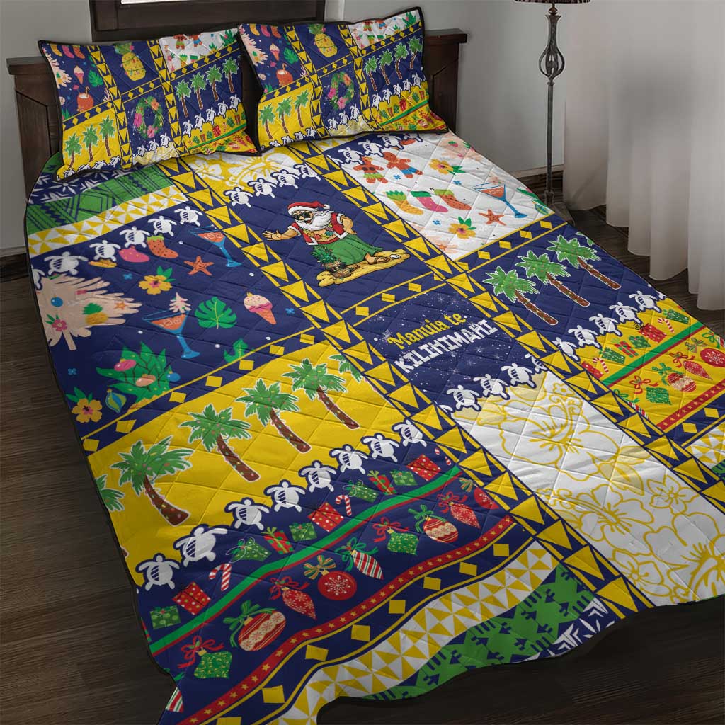 Tokelau Christmas Quilt Bed Set Festive Beach Vibes LT05 Colorful - Polynesian Pride