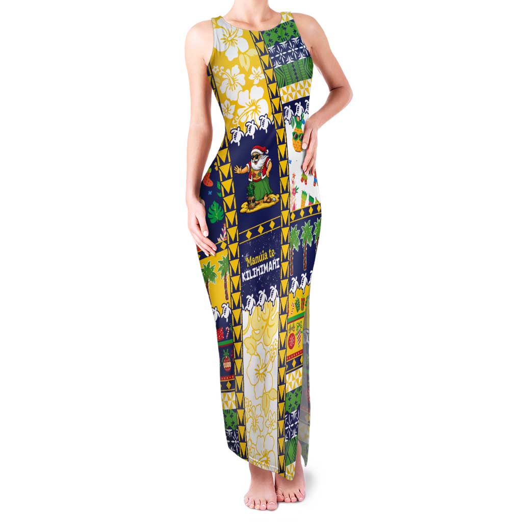 Tokelau Christmas Tank Maxi Dress Festive Beach Vibes LT05 Women Colorful - Polynesian Pride