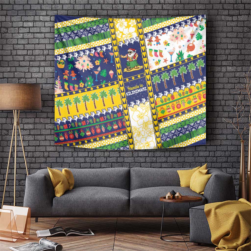 Tokelau Christmas Tapestry Festive Beach Vibes LT05 Colorful - Polynesian Pride