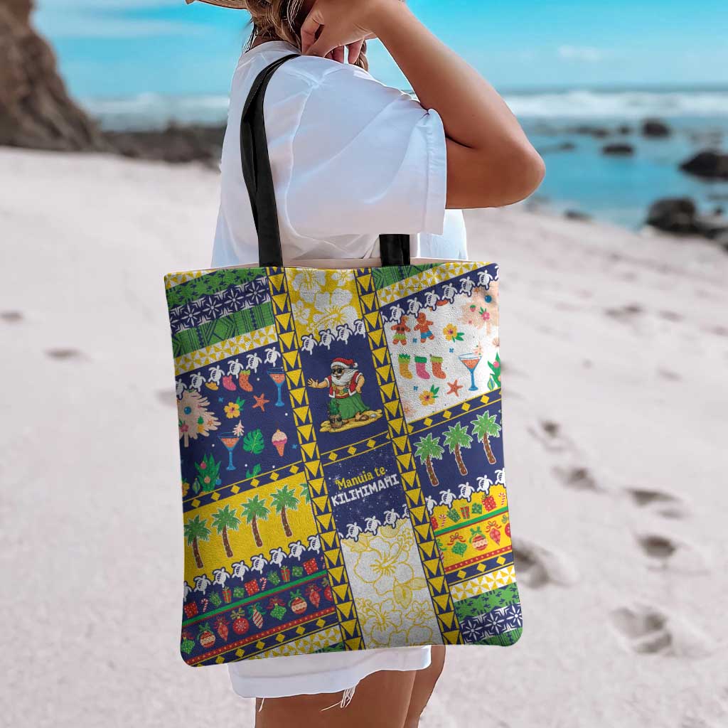 Tokelau Christmas Tote Bag Festive Beach Vibes LT05 - Polynesian Pride
