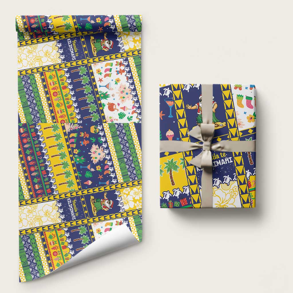 Tokelau Christmas Wrapping Paper Festive Beach Vibes LT05 58" × 23" Colorful - Polynesian Pride