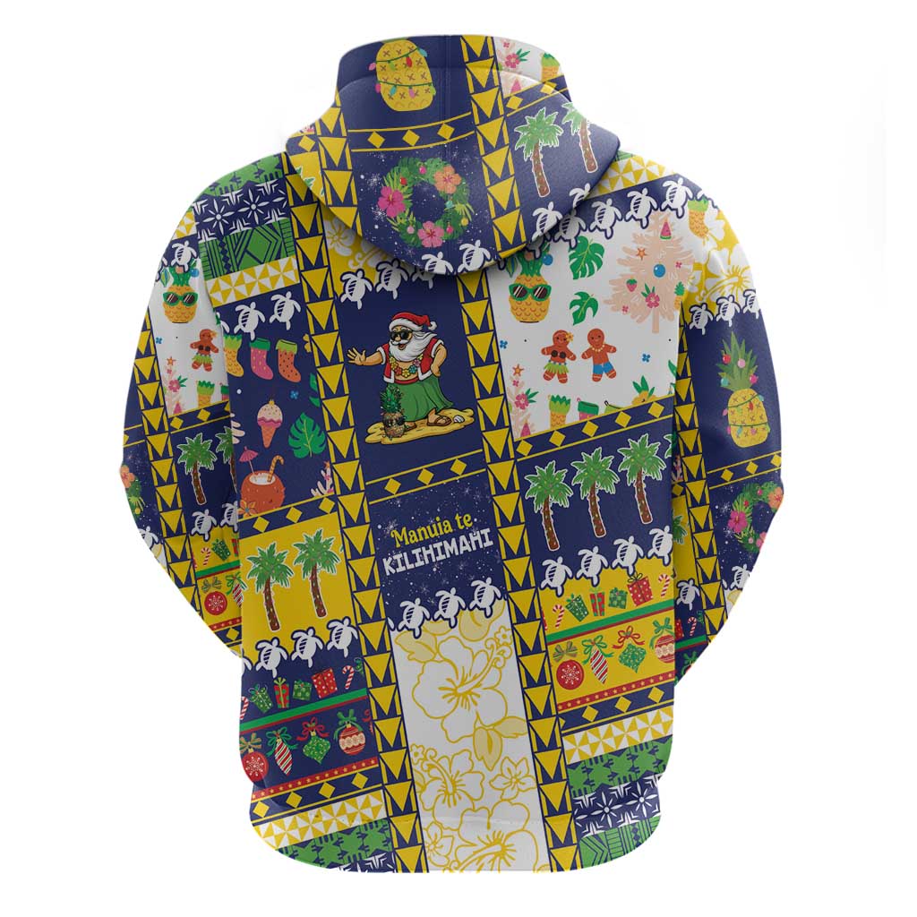 Tokelau Christmas Zip Hoodie Festive Beach Vibes LT05 - Polynesian Pride