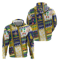 Tokelau Christmas Zip Hoodie Festive Beach Vibes LT05 - Polynesian Pride