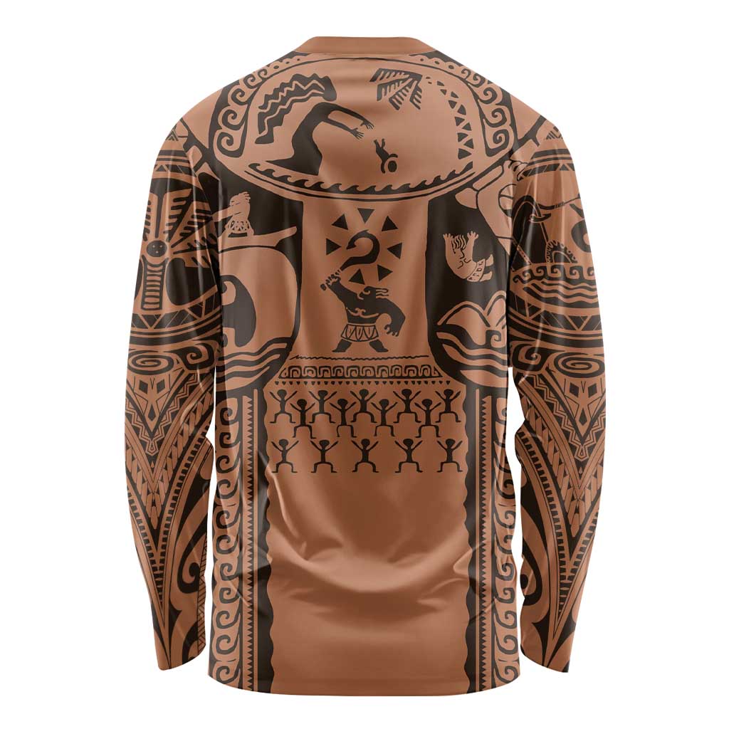 Polynesia Maui Tattoo Inspired Cosplay Costume Long Sleeve Shirt LT05 - Polynesian Pride