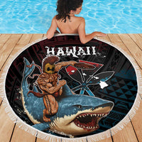 Hawaii Ikaika Beach Blanket Hawaiian Mythic Koa Tribal Warrior LT05 - Polynesian Pride