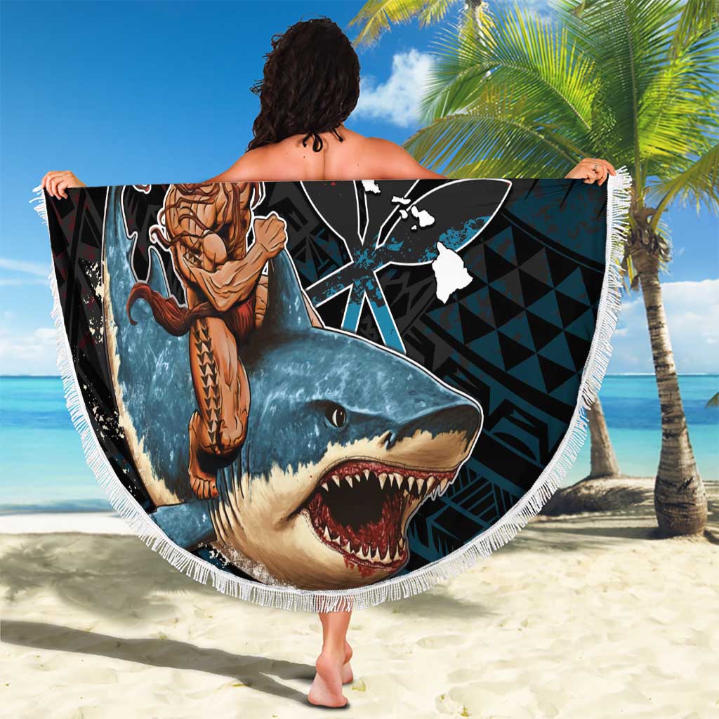 Hawaii Ikaika Beach Blanket Hawaiian Mythic Koa Tribal Warrior LT05 - Polynesian Pride