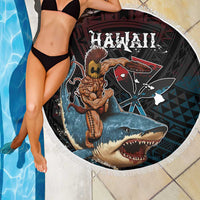 Hawaii Ikaika Beach Blanket Hawaiian Mythic Koa Tribal Warrior LT05 - Polynesian Pride