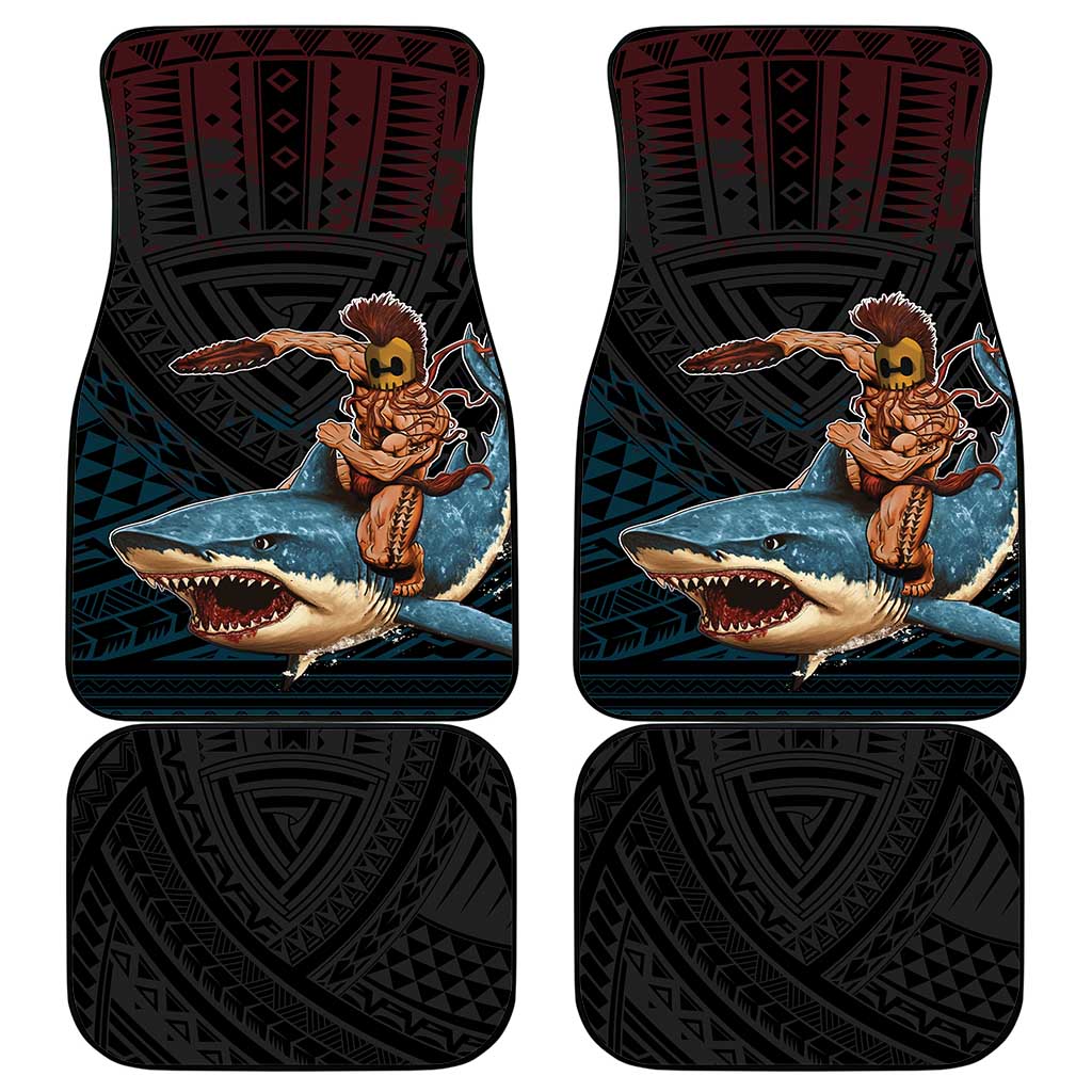 Hawaii Ikaika Car Mats Hawaiian Mythic Koa Tribal Warrior LT05 - Polynesian Pride