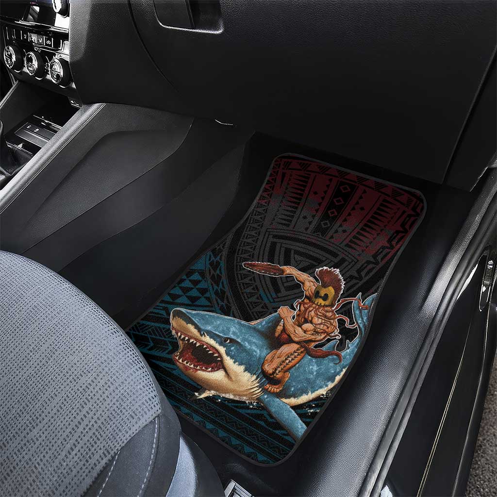Hawaii Ikaika Car Mats Hawaiian Mythic Koa Tribal Warrior LT05 - Polynesian Pride